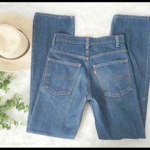 Vintage Orange Tab Levi's HighRise Distressed Jean